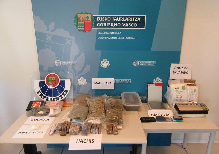 Cuatro detenidos en Gipuzkoa en una operación antidroga